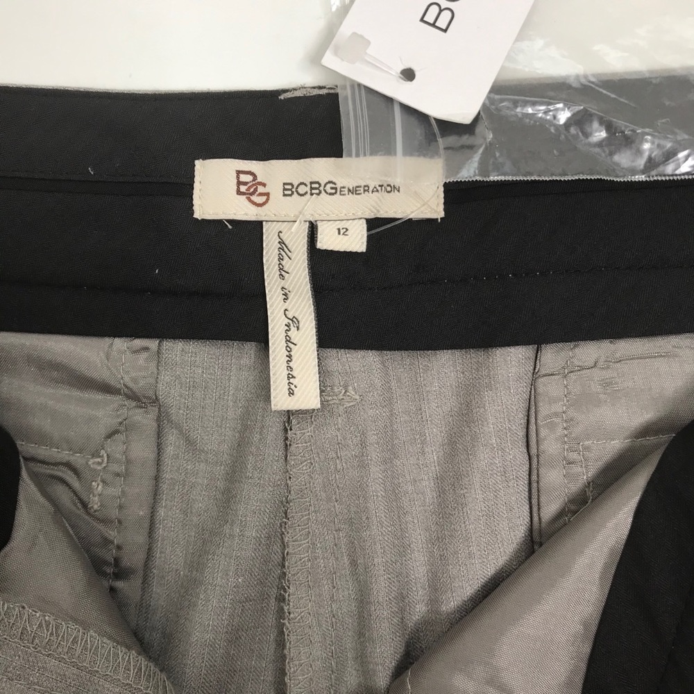 Nwt Bcbgeneration Gray Boot Cut Slacks Pants 12 - image 5